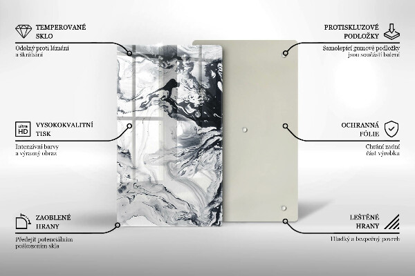 Glasskärbräda Bläckabstraktion