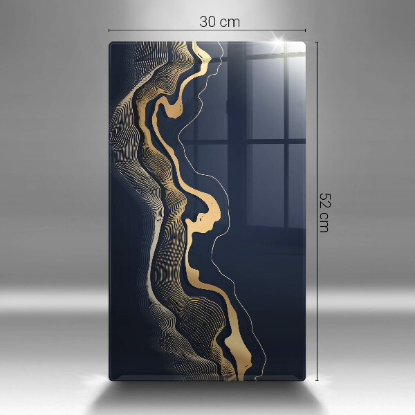 Glasskärbräda Abstrakta gyllene linjer