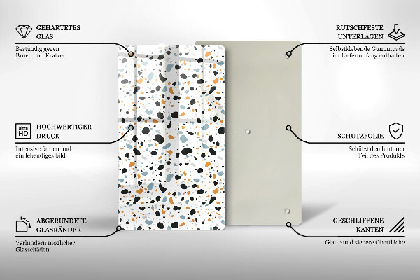 Glasskärbräda Dekorativt stengods