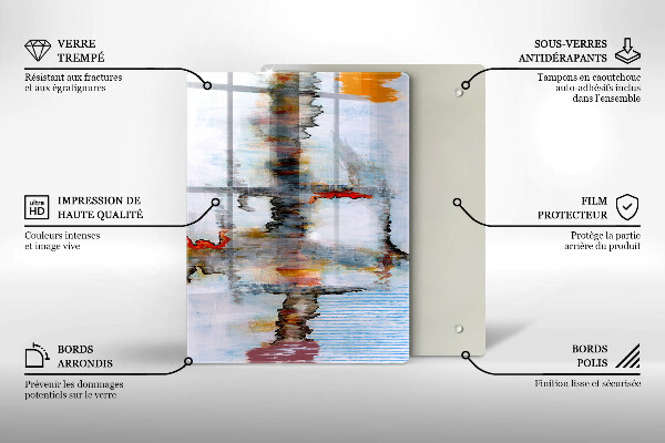 Glasskärbräda Bakgrund abstrakt färg