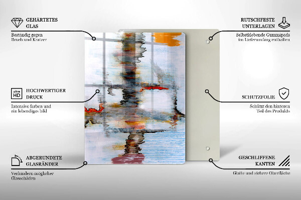 Glasskärbräda Bakgrund abstrakt färg