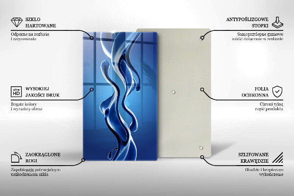 Glasskärbräda Vätskeabstraktion