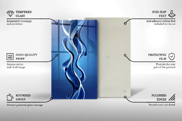 Glasskärbräda Vätskeabstraktion