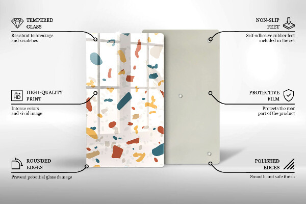 Glasskärbräda Dekorativt stengods