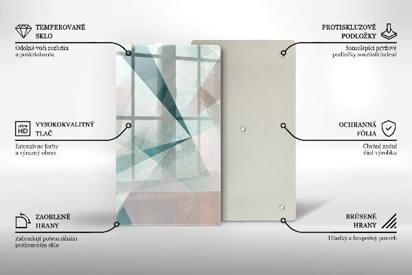 Glasskärbräda Skarp abstraktion