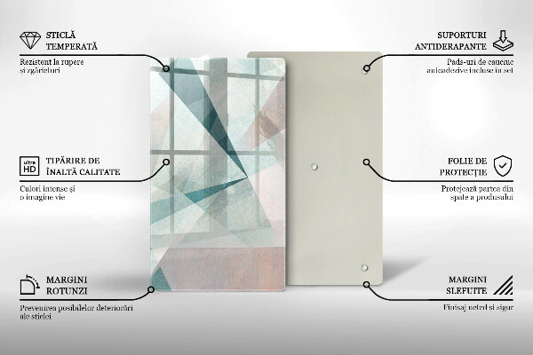 Glasskärbräda Skarp abstraktion