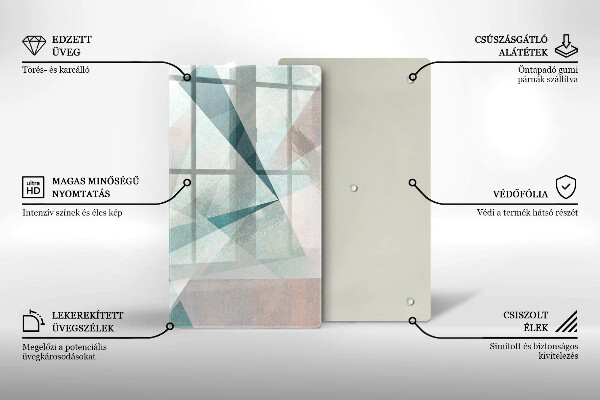 Glasskärbräda Skarp abstraktion