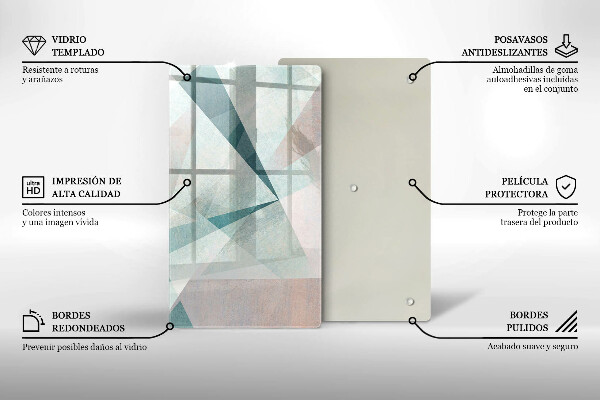 Glasskärbräda Skarp abstraktion