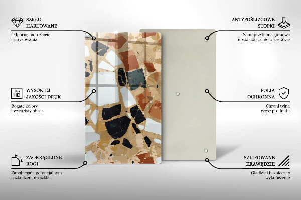 Glasskärbräda Dekorativ stenplatta