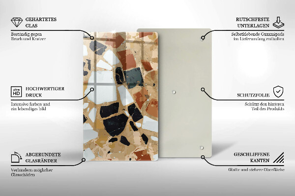 Glasskärbräda Dekorativ stenplatta