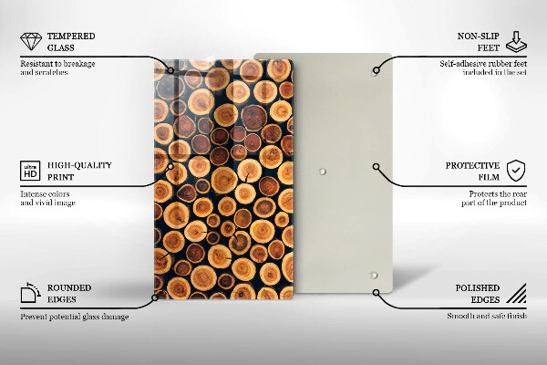 Glasskärbräda Trästubbar