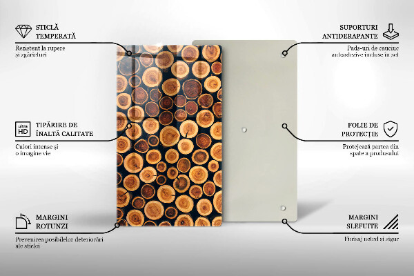 Glasskärbräda Trästubbar
