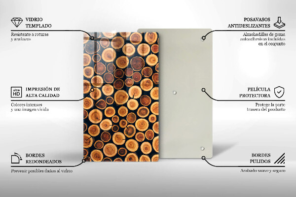 Glasskärbräda Trästubbar