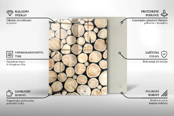 Glasskärbräda Trästubbar