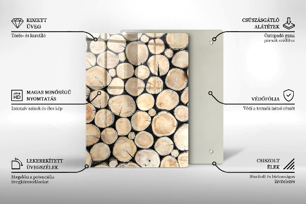 Glasskärbräda Trästubbar