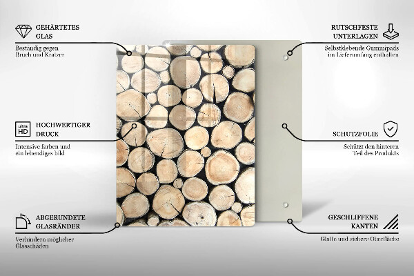 Glasskärbräda Trästubbar