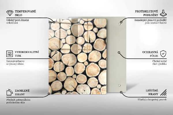 Glasskärbräda Trästubbar