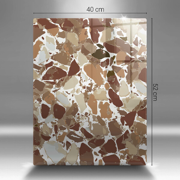 Glasskärbräda Sten dekorativa fläckar