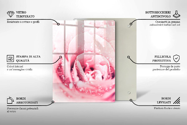 Glasskärbräda Sten dekorativa fläckar