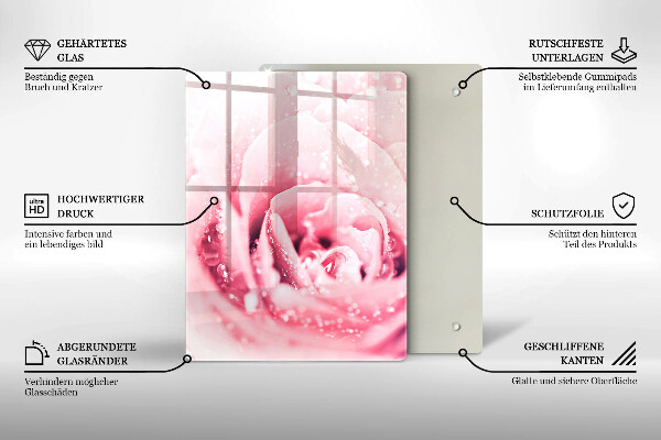 Glasskärbräda Sten dekorativa fläckar