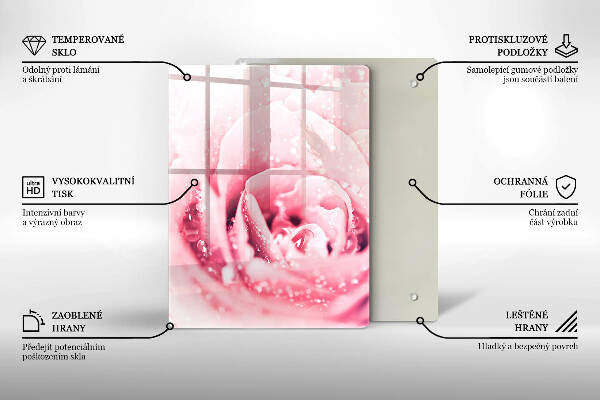 Glasskärbräda Sten dekorativa fläckar