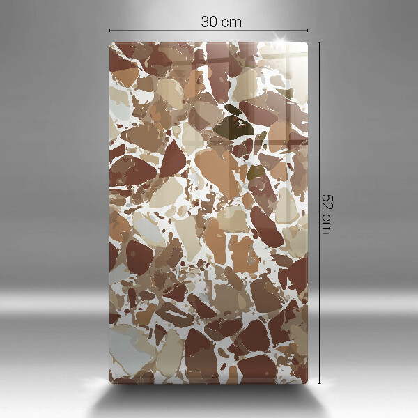 Glasskärbräda Sten dekorativa fläckar