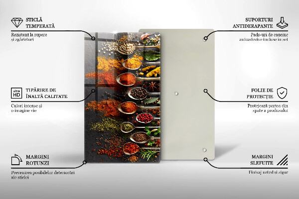 Glasskärbräda Kryddskedar