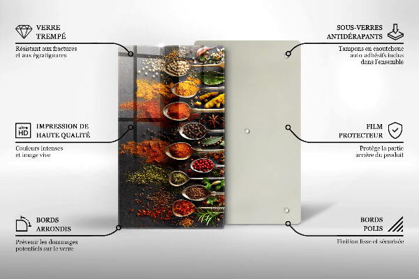 Glasskärbräda Kryddskedar