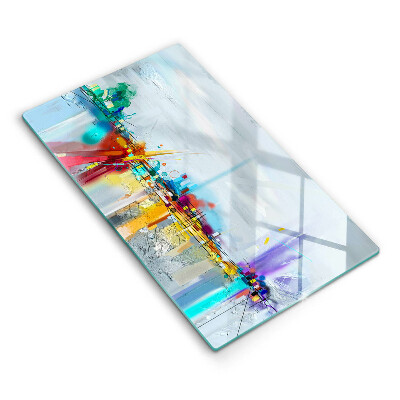 Glasskärbräda Målad abstraktion