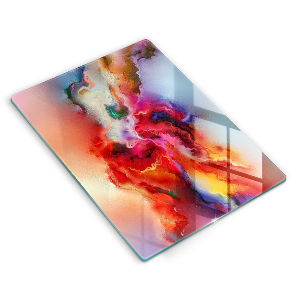 Glasskärbräda Rökig abstraktion