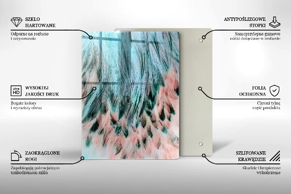 Glasskärbräda Rökig abstraktion