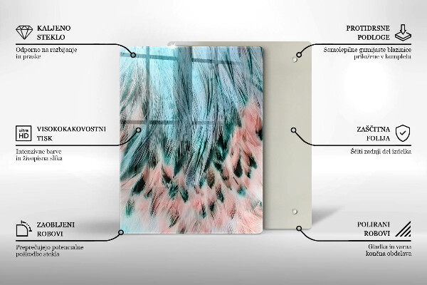 Glasskärbräda Rökig abstraktion