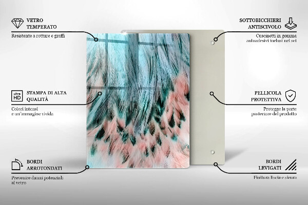Glasskärbräda Rökig abstraktion