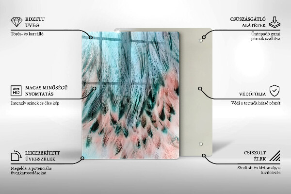 Glasskärbräda Rökig abstraktion