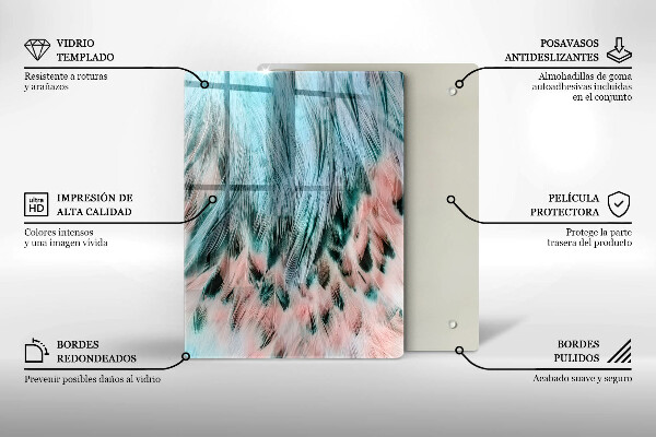 Glasskärbräda Rökig abstraktion