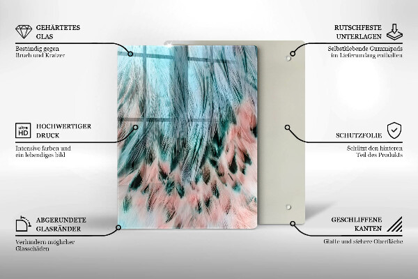 Glasskärbräda Rökig abstraktion