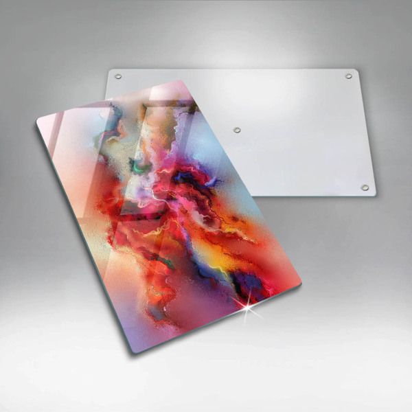 Glasskärbräda Rökig abstraktion