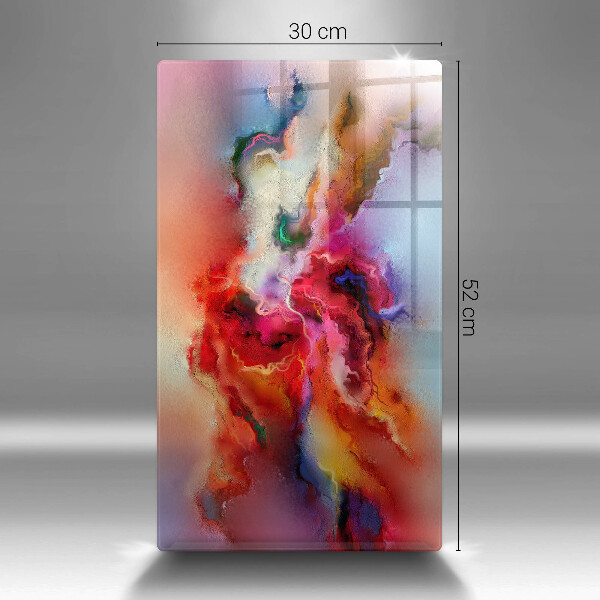 Glasskärbräda Rökig abstraktion