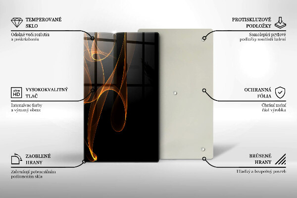 Glasskärbräda Abstrakta linjer