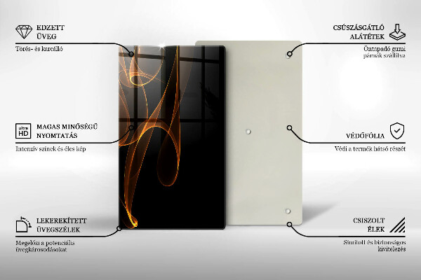 Glasskärbräda Abstrakta linjer