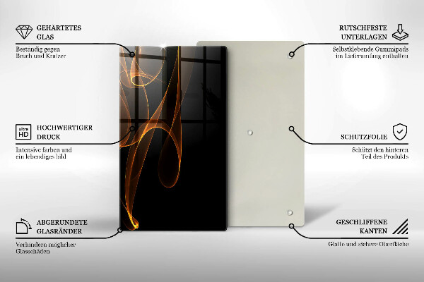Glasskärbräda Abstrakta linjer
