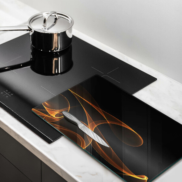 Glasskärbräda Abstrakta linjer