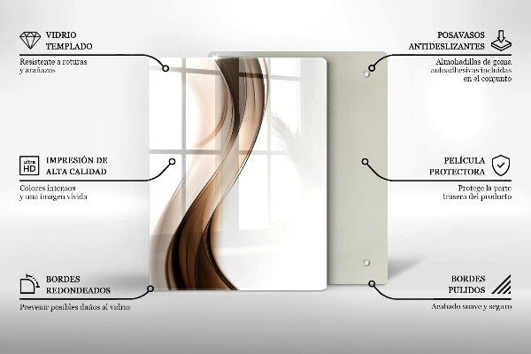 Glasskärbräda Abstrakta linjer