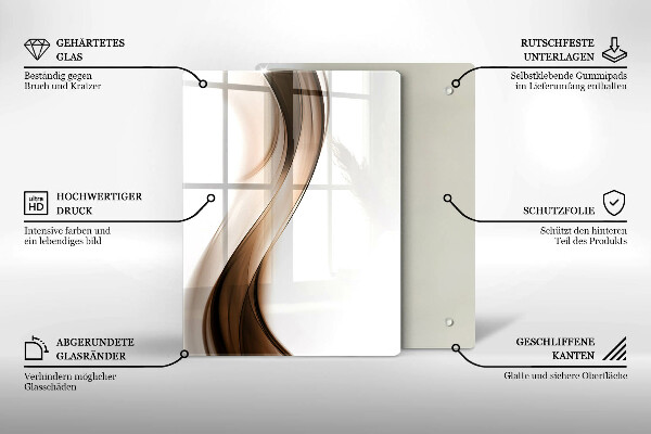 Glasskärbräda Abstrakta linjer