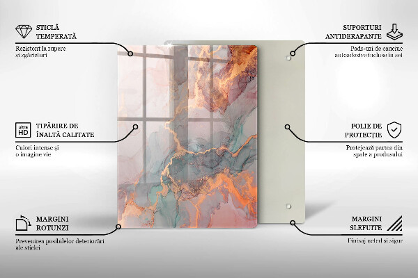 Glasskärbräda Dekorativ sten