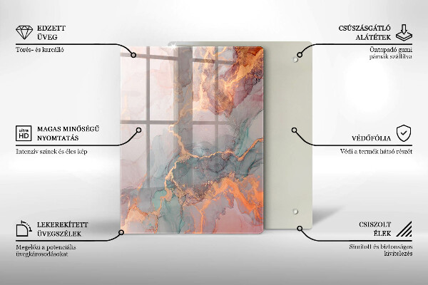 Glasskärbräda Dekorativ sten