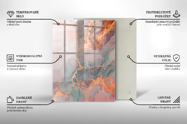 Glasskärbräda Dekorativ sten
