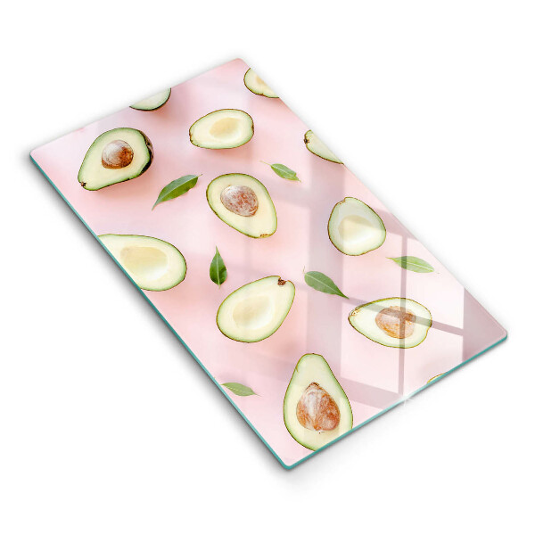 Glasskärbräda Avokado mönster