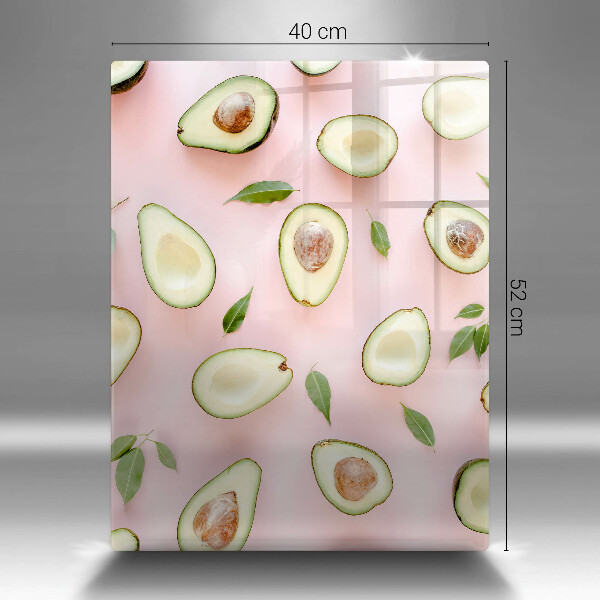 Glasskärbräda Avokado mönster