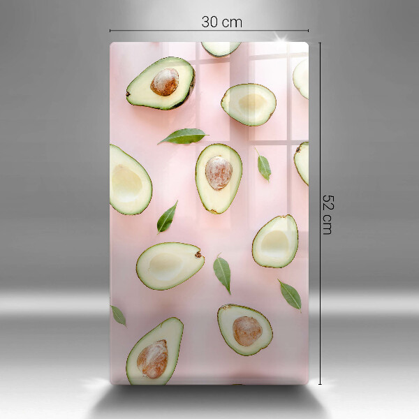 Glasskärbräda Avokado mönster
